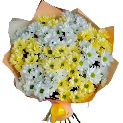 Bouquet of chrysanthemums "Sunny day"